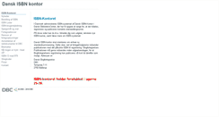 Desktop Screenshot of isbn.dk