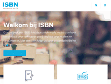 Tablet Screenshot of isbn.nl