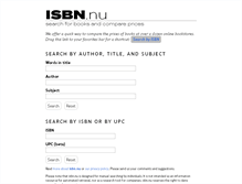 Tablet Screenshot of isbn.nu